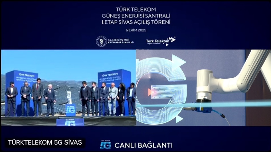 Türk Telekom Sivas’taki dev GES yatırımını 5G ile İstanbul’dan açtı