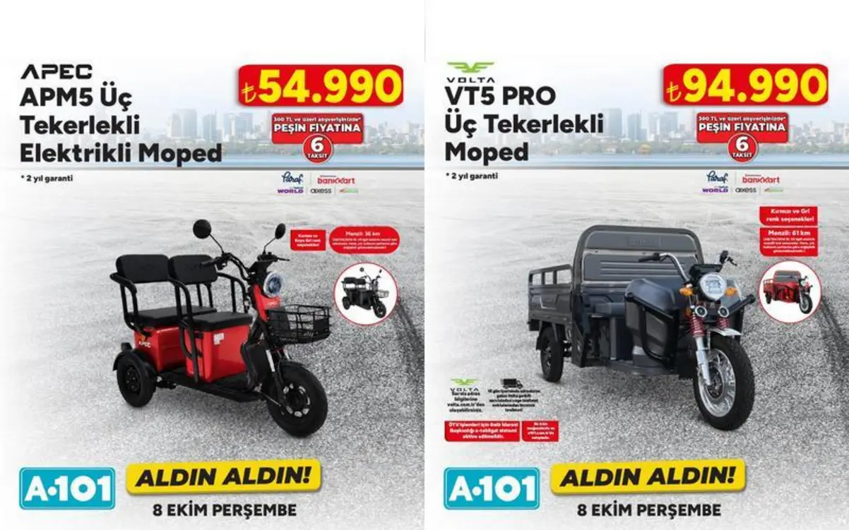 A101’den Kaçırılmayacak Elektrikli Mobilite Fırsatı