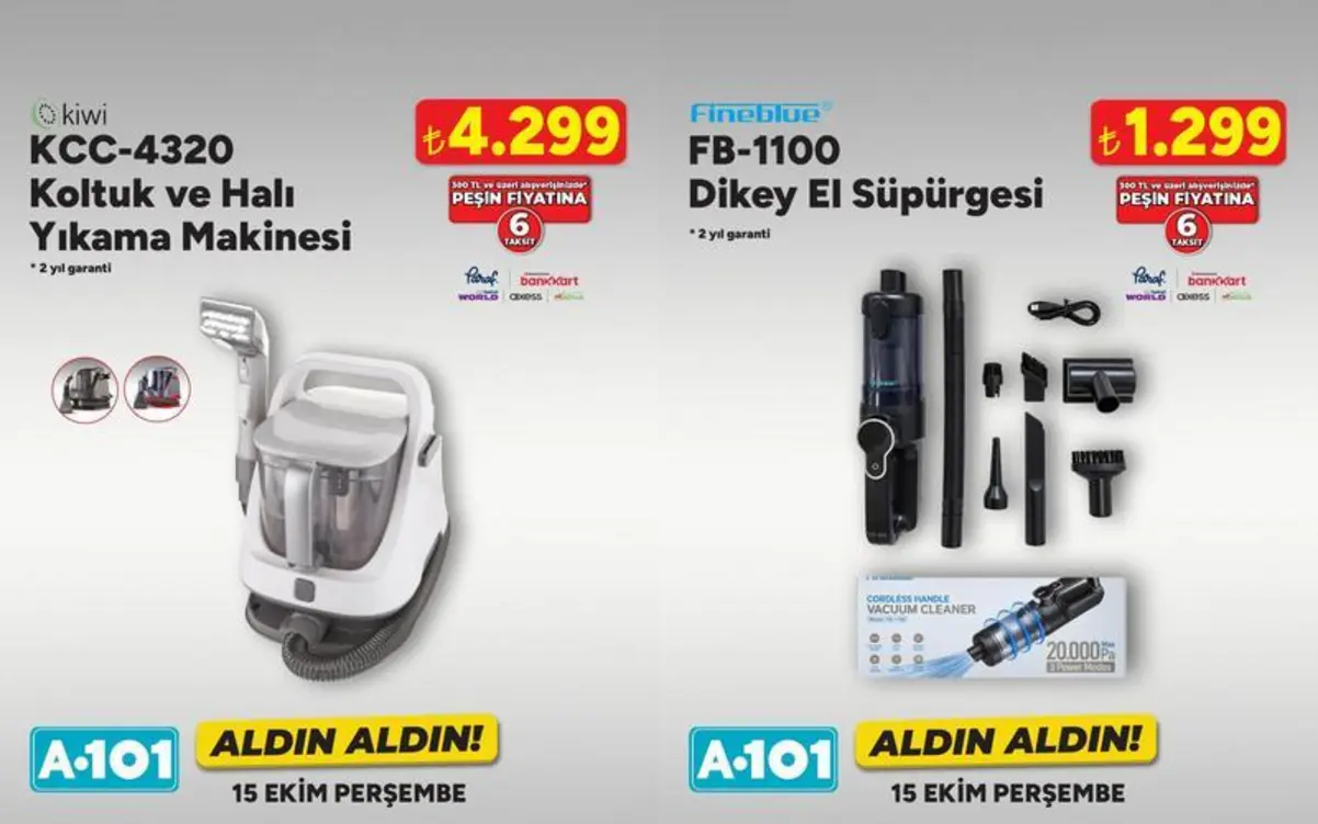 A101’in 15 Ekim Teknoloji Kampanyasında Neler Var?