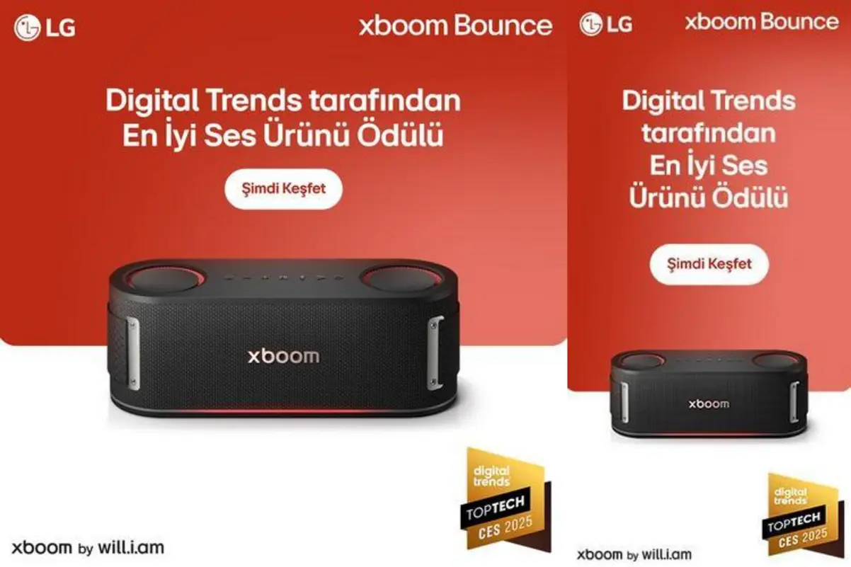 LG xboom Bounce Her Ortama Eşlik Ediyor